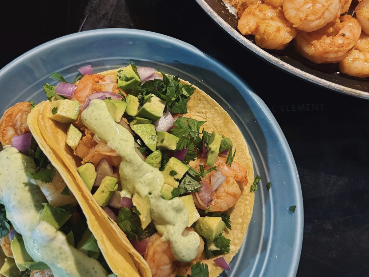 Shrimp Tacos w Cilantro Lime&nbsp;Sauce