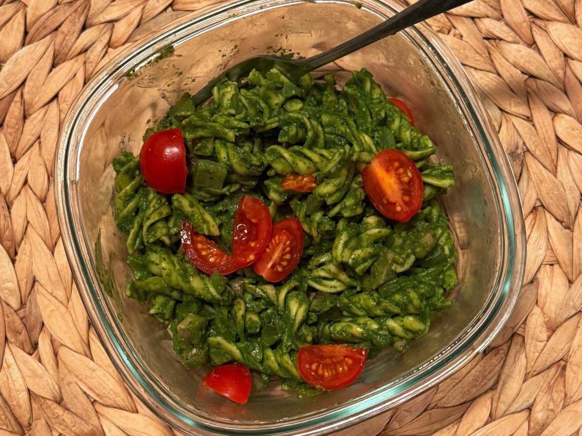 Basil Pesto Protein Pasta w&nbsp;Mushrooms