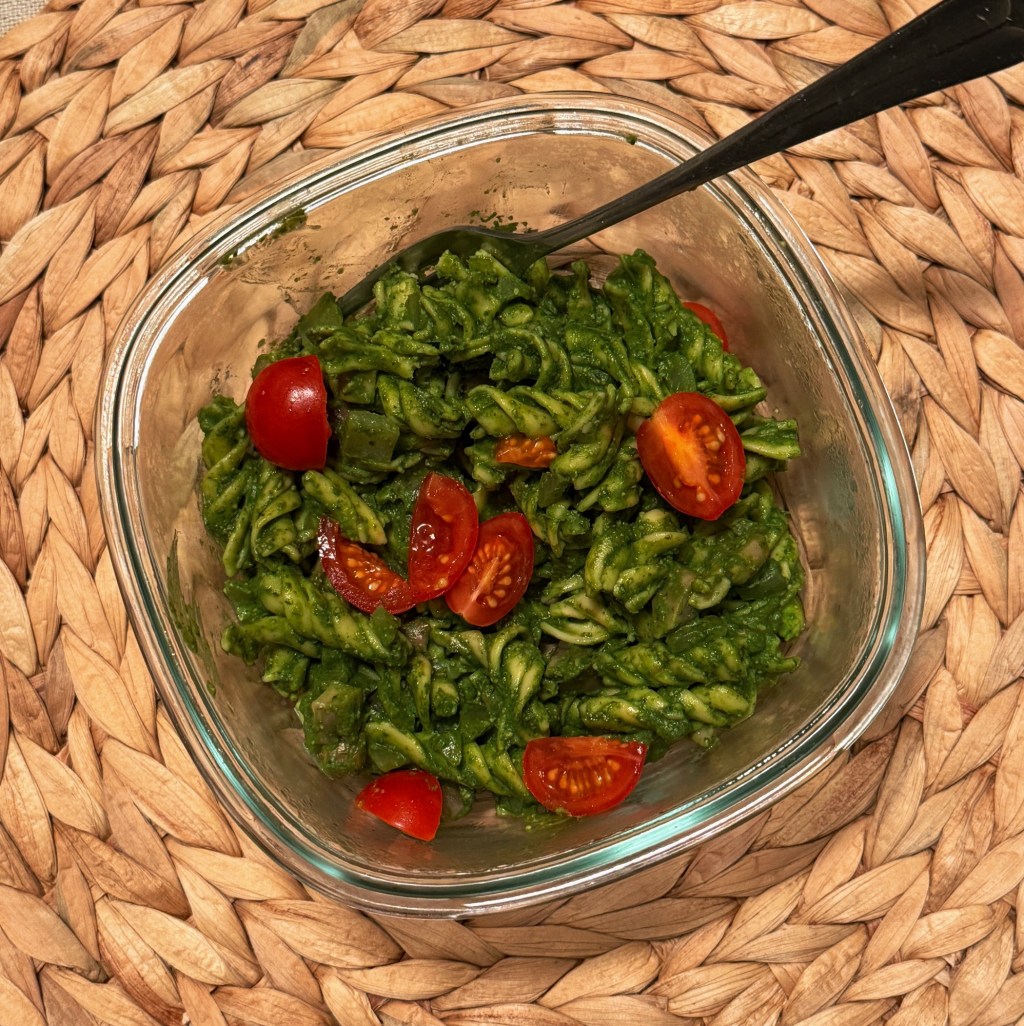 Basil Pesto Protein Pasta w&nbsp;Mushrooms