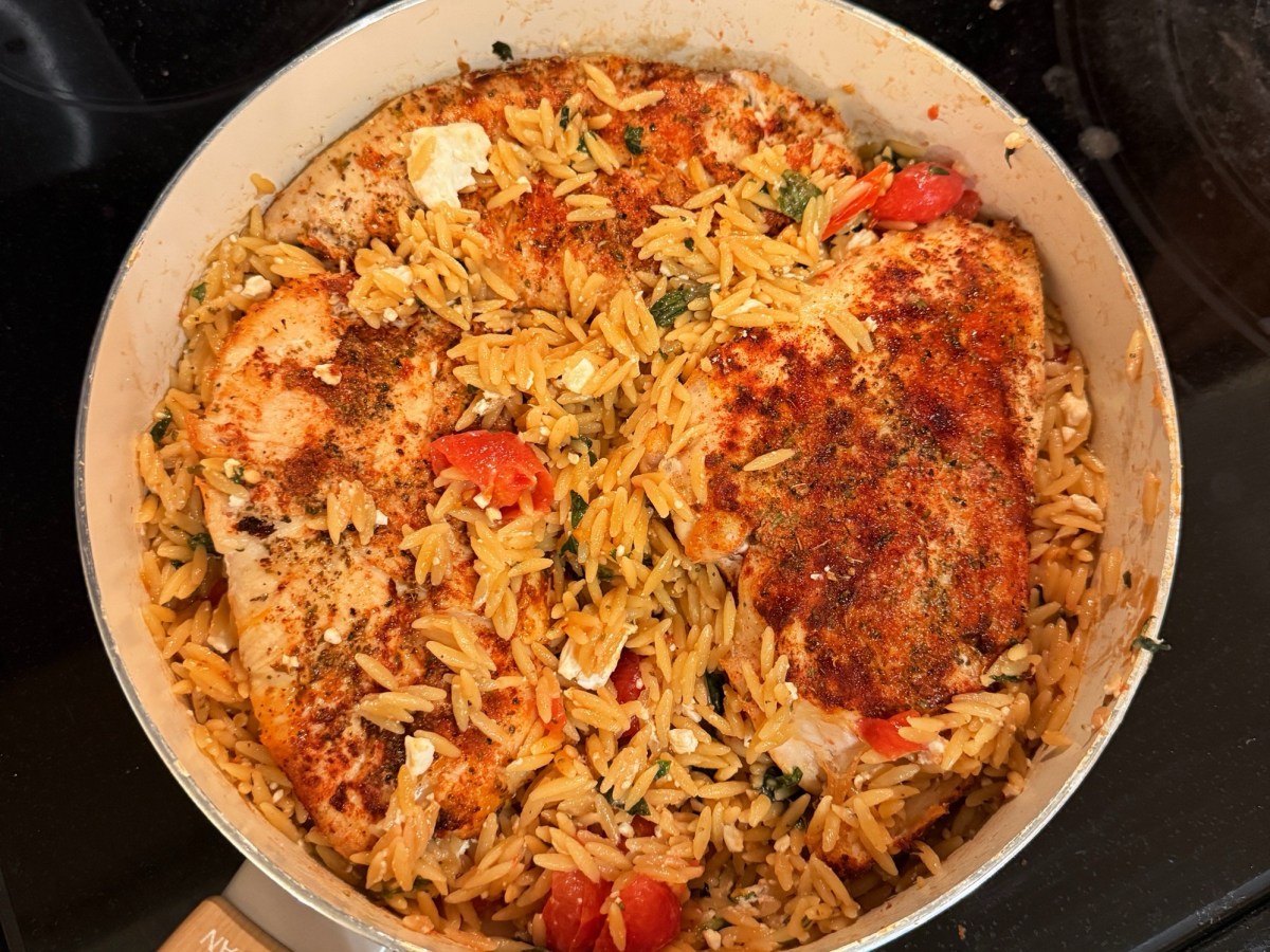 Lemon Orzo with Chicken &&nbsp;Feta
