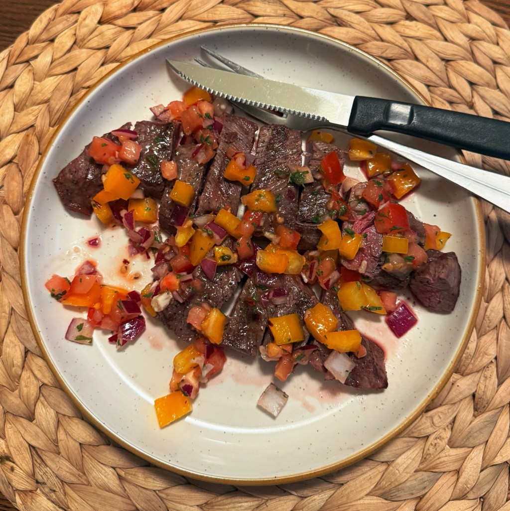 Churrasco w Salsa Criolla